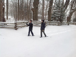 snowshoeing
